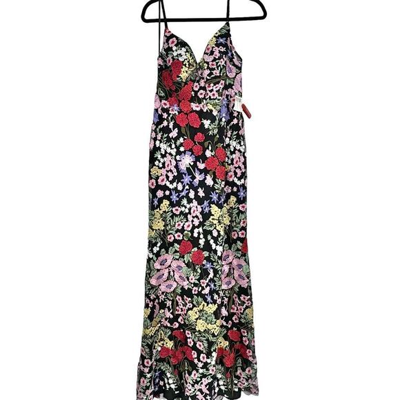 Mac Duggal Floral Embroidered Lace Sweetheart Neck Formal Gown Size 8 NWT - Picture 8 of 12